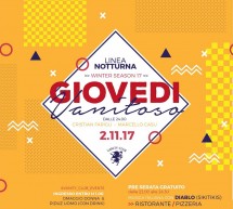 GIOVEDI VANITOSO – LINEA NOTTURNA – CAGLIARI – GIOVEDI 2 NOVEMBRE 2017