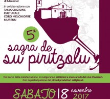 5° SAGRA DE SU PIRITZOLU – MACOMER -SABATO 18 NOVEMBRE 2017