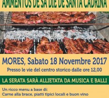 AMMENTOS DE SA DIE DE SANTA CADRINA – MORES – SABATO 18 NOVEMBRE 2017