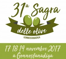 31° SAGRA DELLE OLIVE- GONNOSFANADIGA – 17-18-19 NOVEMBRE 2017