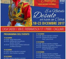 E A NATALE DESULO ARRIVA IN CITTA’ – PIRRI – CAGLIARI – 18-23 DICEMBRE 2017