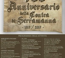 400° ANNIVERSARIO DELLA CONTEA DI SERRAMANNA – 6-7-8 DICEMBRE 2017