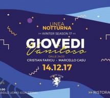 GIOVEDI VANITOSO- LINEA NOTTURNA – CAGLIARI  -GIOVEDI 14 DICEMBRE 2017