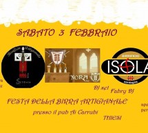 FESTA DELLA BIRRA ARTIGIANALE – THIESI – SABATO 3 FEBBRAIO 2018