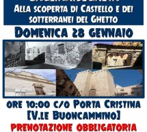 ALLA SCOPERTA DI CASTELLO E DEI SOTTERRANEI DEL GHETTO – CAGLIARI – DOMENICA 28 GENNAIO 2018