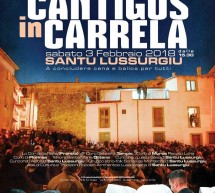 CANTIGOS IN CARRELA -SANTU LUSSURGIU – 2-3 FEBBRAIO 2018