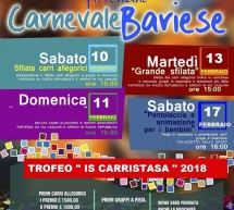 CARNEVALE BARIESE – BARI SARDO – 10-11-13-17 FEBBRAIO 2018