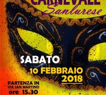 CARNEVALE SANLURESE – SANLURI – SABATO 10 FEBBRAIO 2018