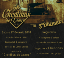 CHENTINAS DE LAERRU – LAERRU – SABATO 27 GENNAIO 2018