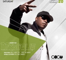 SPECIAL GUEST DJ MYSTIQUE – COCO DISCOCLUBBING- CAGLIARI – SABATO 20 GENNAIO 2018