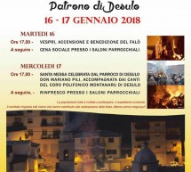 SANT’ANTONI ‘E SU FOGU – DESULO- 16-17 GENNAIO 2018