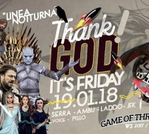 THANK GOD IT’S FRIDAY – LINEA NOTTURNA – CAGLIARI – VENERDI 19 GENNAIO 2018