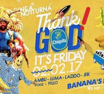 THANK GOD IT’S FRIDAY – LINEA NOTTURNA – CAGLIARI – VENERDI 2 FEBBRAIO 2018