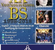 20 ANNI DI GOSPEL – BLACK SOUL GOSPEL CHOIR – AUDITORIUM CONSERVATORIO – CAGLIARI – SABATO 3 FEBBRAIO 2018