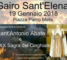 FUOCHI DI SANT’ANTONIO E SAGRA DEL CINGHIALE- GAIRO – VENERDI 19 GENNAIO 2018