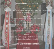 FESTA DI SAN SEBASTIANO E SAGRA DELLE FAVE – OLLASTRA-  SABATO 20 GENNAIO 2018