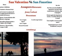 MENU DI SAN VALENTINO -ASSAPORA RISTORANTE- SESTU – MERCOLEDI 14 FEBBRAIO 2018