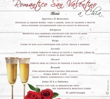 ROMANTICO SAN VALENTINO – CRAR’E LUNA – CHIA – MERCOLEDI 14 FEBBRAIO 2018