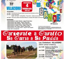 CARNEVALE A CAVALLO e SA CORSA A SA PUDDA – VILLACIDRO – DOMENICA 4 FEBBRAIO 2018