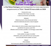 SERATA CON LO CHEF RAFAEL RODRIGUEZ – T HOTEL – CAGLIARI – VENERDI 23 MARZO 2018