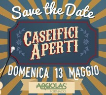 CASEIFICI APERTI – ARGIOLAS FORMAGGI – DOLIANOVA – DOMENICA 13 MAGGIO 2018