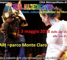 FESTA MULTIETNICA 2018 – PARCO MONTE CLARO – CAGLIARI – DOMENICA 13 MAGGIO 2018