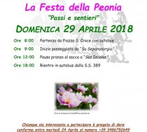 FESTA DELLA PEONIA – FONNI – DOMENICA 29 APRILE 2018