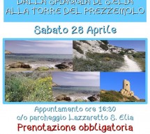 DALLA SPIAGGIA DI SANT’ELIA ALLA TORRE DEL PREZZEMOLO – CAGLIARI – SABATO 28 APRILE 2018