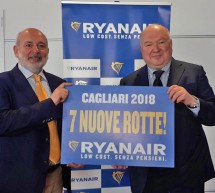 RYANAIR PRESENTA LE 7 NUOVE ROTTE DIRETTE DA CAGLIARI PER IL 2018