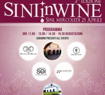 SINIinWINE – SINI – MERCOLEDI 25 APRILE 2018