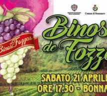 BINOS DE FOZZAS – BONNANNARO – SABATO 21 APRILE 2018