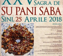 XXV SAGRA DE SU PANI SABA – SINI – MERCOLEDI 25 APRILE 2018