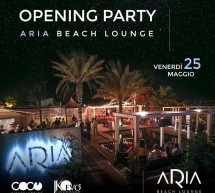 OPENING PARTY – ARIA BEACH LOUNGE – QUARTU SANT’ELENA – VENERDI 25 MAGGIO 2018