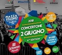 CONCERTONE 2 GIUGNO – CABRAS – SABATO 2 GIUGNO 2018