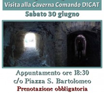 VISITA ALLA CAVERNA COMANDO DICAT – CAGLIARI – SABATO 30 GIUGNO 2018