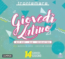 GIOVEDI LATINO – FRONTEMARE – QUARTU SANT’ELENA – GIOVEDI 14 GIUGNO 2018