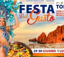 FESTA DEL GUSTO – TORTOLI’ – 29-30 GIUGNO -1 LUGLIO 2018