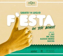 FIESTA ON THE BEACH- ARIA BEACH LOUNGE – QUARTU SANT’ELENA – SABATO 14 LUGLIO 2018