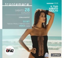 IL TUO SABATO ADULTO – FRONTEMARE – QUARTU SANT’ELENA – SABATO 28 LUGLIO 2018