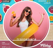 FRIDAY, LA TUA NOTTE IN RIVA AL MARE- FRONTEMARE- QUARTU SANT’ELENA- VENERDI 27 LUGLIO 2018