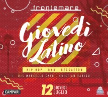 GIOVEDI LATINO – FRONTEMARE – QUARTU SANT’ELENA – GIOVEDI 12 LUGLIO 2018