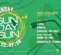 SUNDAY SUN PARTY – IS FRADIS – CALA SINZIAS – CASTIADAS – DOMENICA 22 LUGLIO 2018