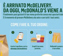 McDELIVERY, DA OGGI McDONALD’S ARRIVA A CASA TUA ANCHE A CAGLIARI