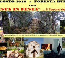 FERRAGOSTO 2018 A FORESTA BURGOS – MERCOLEDI 15 AGOSTO 2018