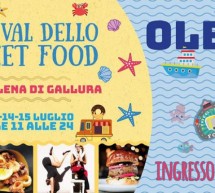 FESTIVAL DELLO STREET FOOD – OLBIA – 12-15 LUGLIO 2018