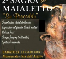 2° SAGRA DEL MAIALETTO – MONSERRATO – SABATO 14 LUGLIO 2018