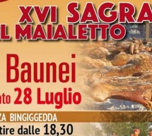 SAGRA DEL MAIALETTO – BAUNEI  -SABATO 28 LUGLIO 2018