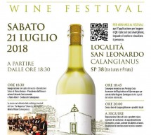 VERMENTINO WINE FESTIVAL – SAN LEONARDO – SABATO 21 LUGLIO 2018