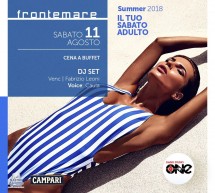 IL TUO SABATO ADULTO – FRONTEMARE -QUARTU SANT’ELENA – SABATO 11 AGOSTO 2018