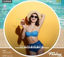 FRIDAY,LA TUA NOTTE IN RIVA AL MARE – FRONTEMARE – QUARTU SANT’ELENA – VENERDI 3 AGOSTO 2018